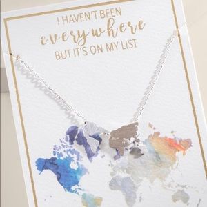 Francesca’s map pendant necklace